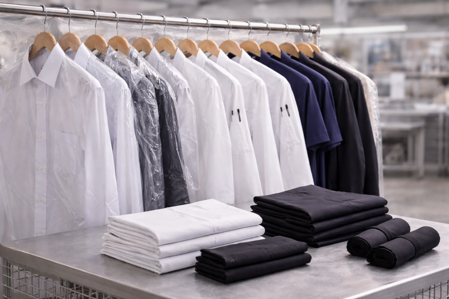 Nettoyage d'uniformes et tenues professionnelles